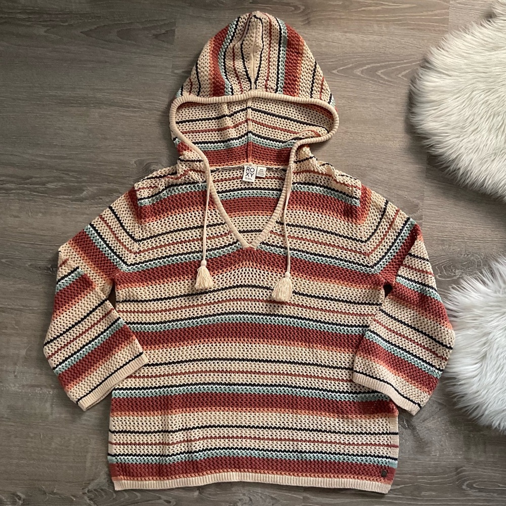 🧡❤️ROXY Women's After Beach Break Hooded Poncho Medium